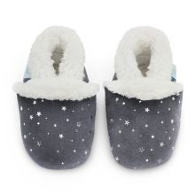 Silver Stars Soft Sole Slippers