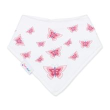 Pink Butterfly Bib