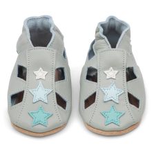 Grey Star Soft Sole Sandals