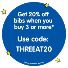 Pink Twinkle Stars Bib
