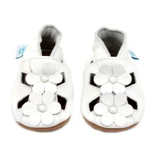 White Flower Soft Sole Sandals