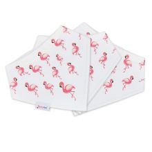 Pink Flamingo Bib - 3 Pack