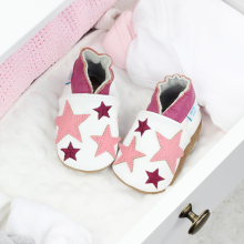 Pink Twinkle Stars Soft Sole Shoes