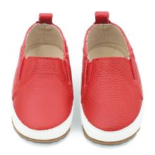 Red Slip-On Rubber Sole Shoes