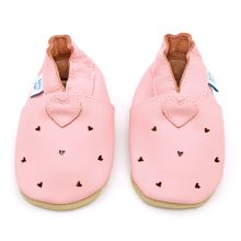 Pink Love Hearts Soft Sole Shoes