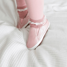 Pink Slip-On Rubber Sole Shoes