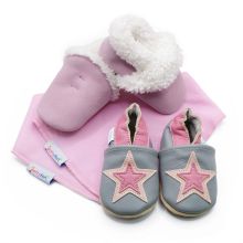 Grey and Pink Star Large Gift Set