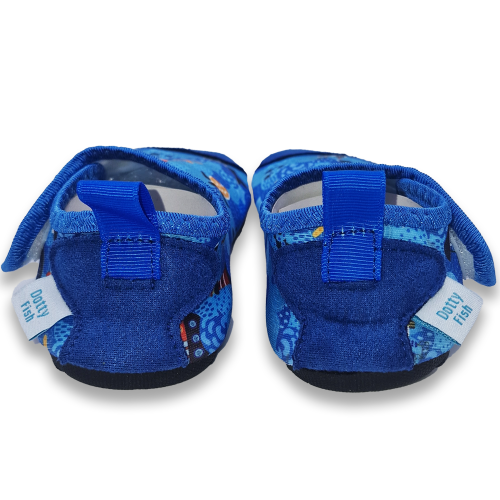 Back of Dotty Fish swim shoes