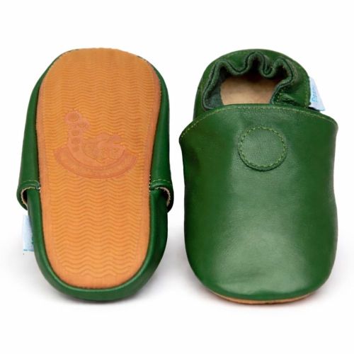 Plain Green Rubber Sole Shoes