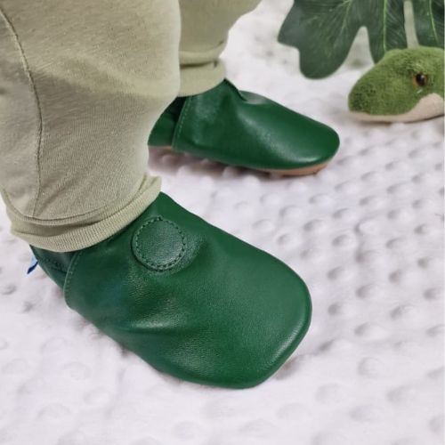 Plain Green Rubber Sole Shoes