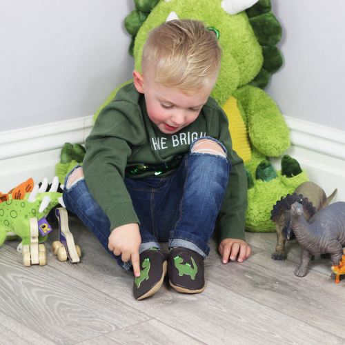 Jurassic Jake Dinosaur Soft Sole Shoes