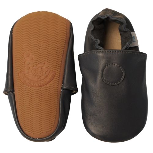 Plain Navy Rubber Sole Shoes