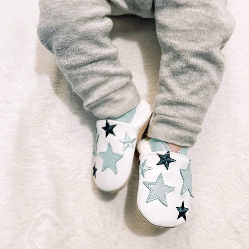 Blue Twinkle Stars Soft Sole Shoes