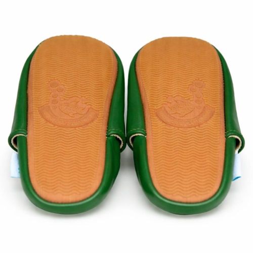 Plain Green Rubber Sole Shoes