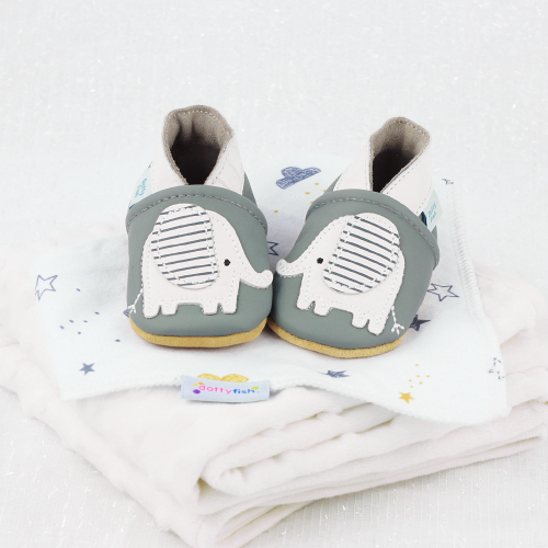 Nya the Elephant Soft Sole Shoes