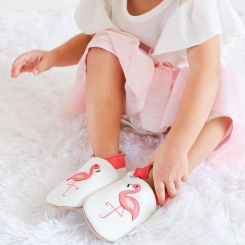 Pink Flamingo Soft Sole Shoes