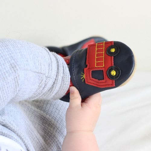 Red Fire Engine Soft Sole Shoes