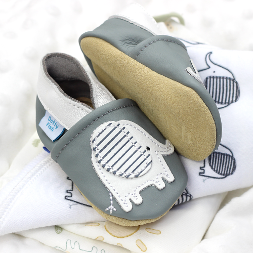 Nya the Elephant Soft Sole Shoes