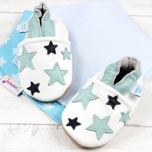 Blue Twinkle Stars Soft Sole Shoes