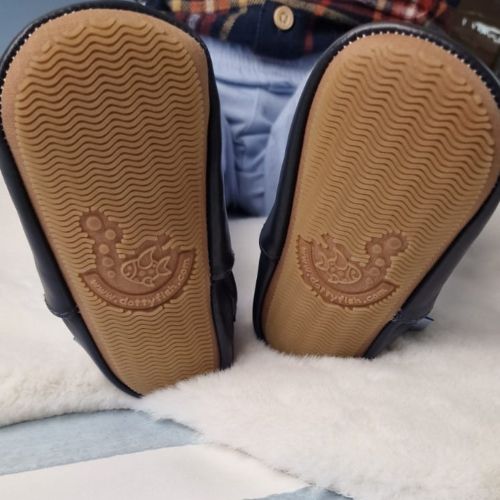 Plain Navy Rubber Sole Shoes