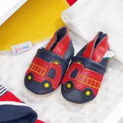 Red Fire Engine Soft Sole Shoes