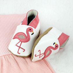 Pink Flamingo Soft Sole Shoes